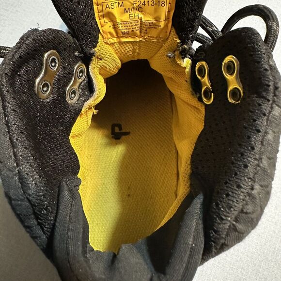 Cat Work Boots Waterproof Footwear Provoke Mid‎ Alloy Toe Men's Size 7 Black - Picture 16 of 16